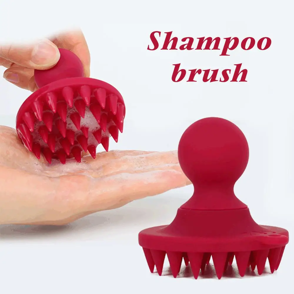 

Hair Scalp Massager Handheld Soft Silicone Shampoo Brush Hair Bath Scrubber Handheld Silicone Scalp Shampoo Massage Brush