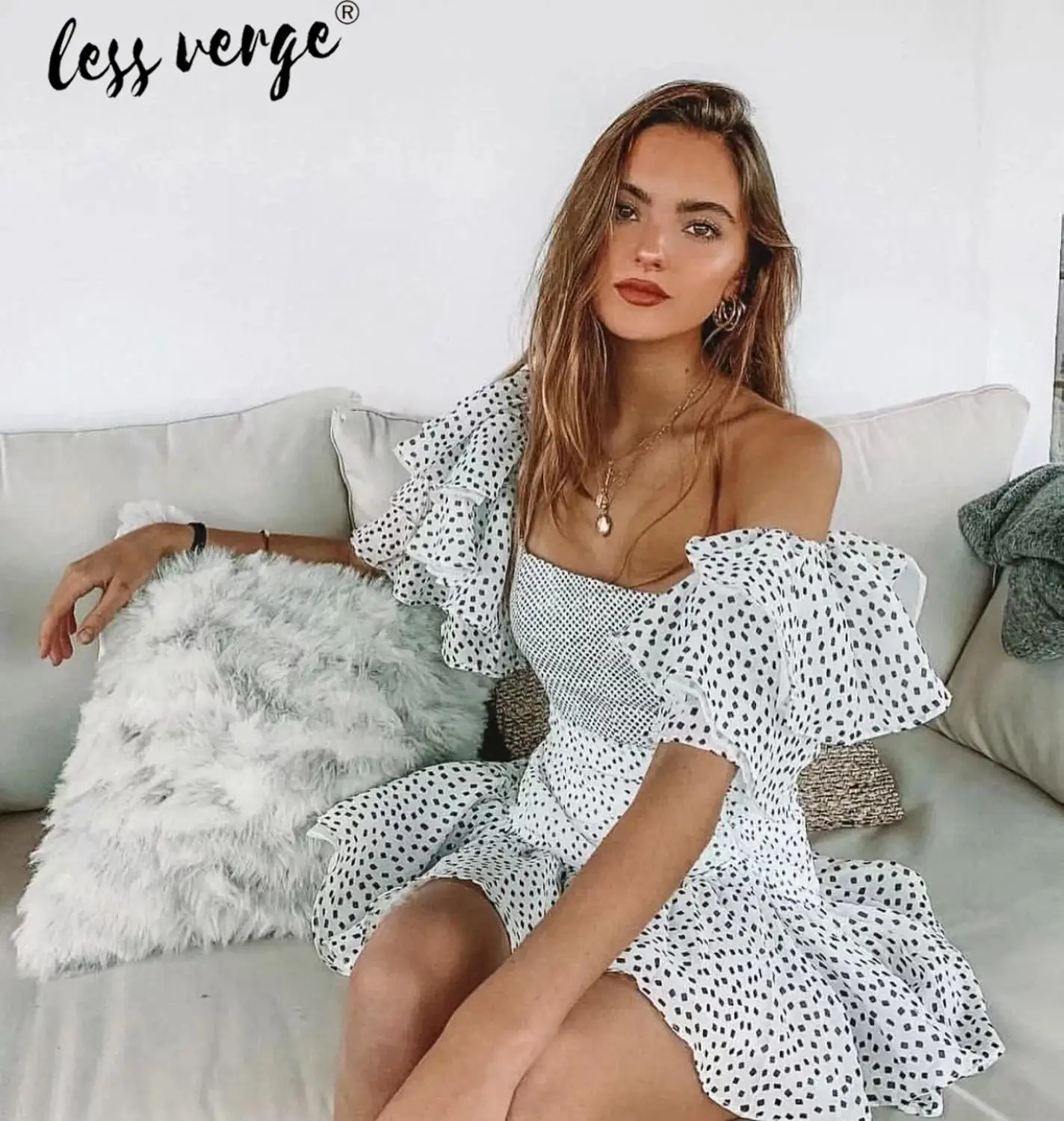 Simplee горошек пикантные летние туфли на танкетке и с отделкой по краю С открытыми