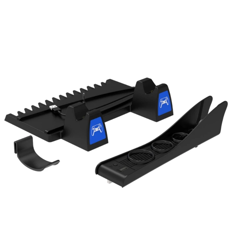 

Вентилятор охлаждения 2 в 1 с держателем для гарнитуры, совместим с диском PS5 и цифровым изданием, аксессуары для системы охлаждения B03C