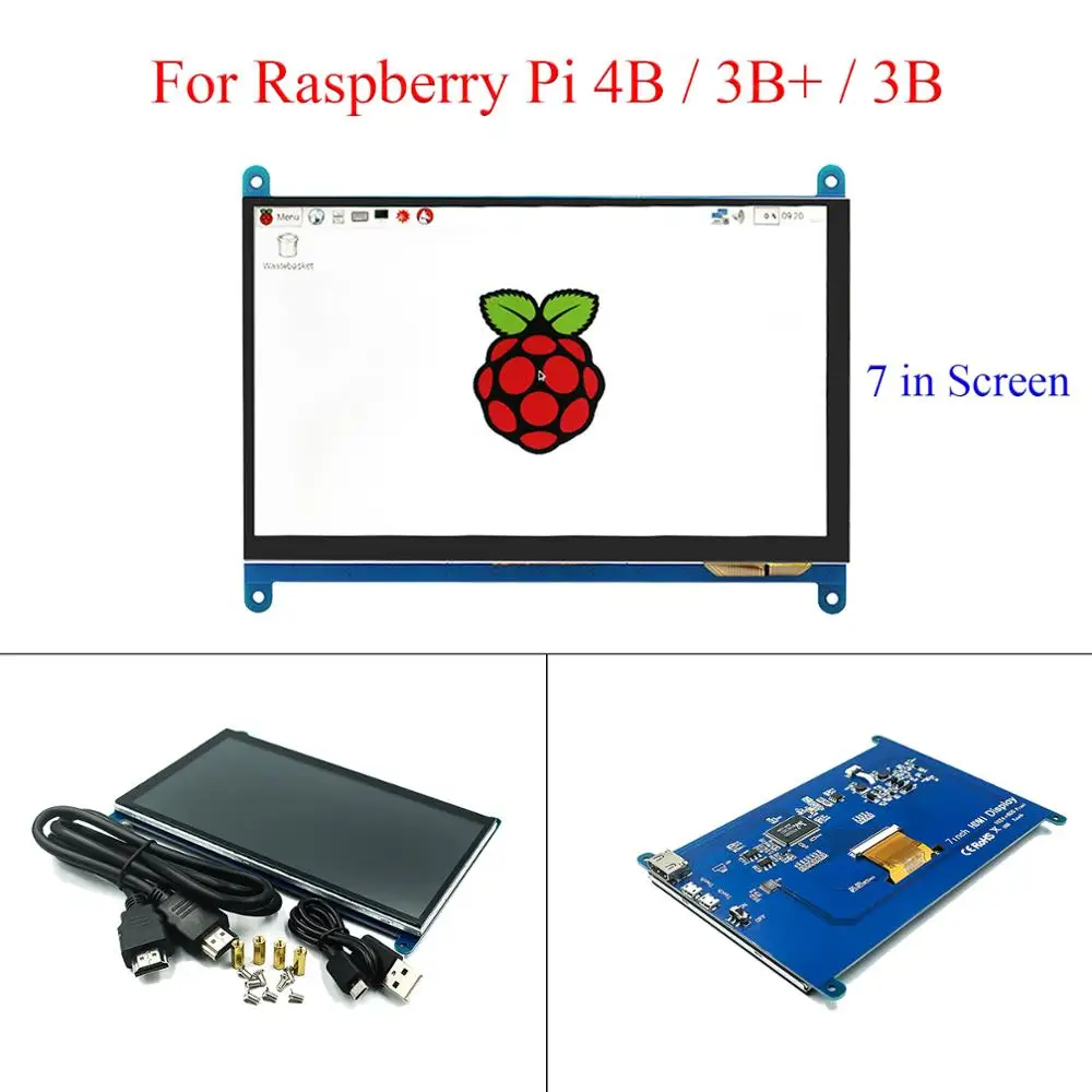 7 дюймов сенсорный экран Экран 1024*600 HDMI совместимых с Дисплей на тонкопленочных