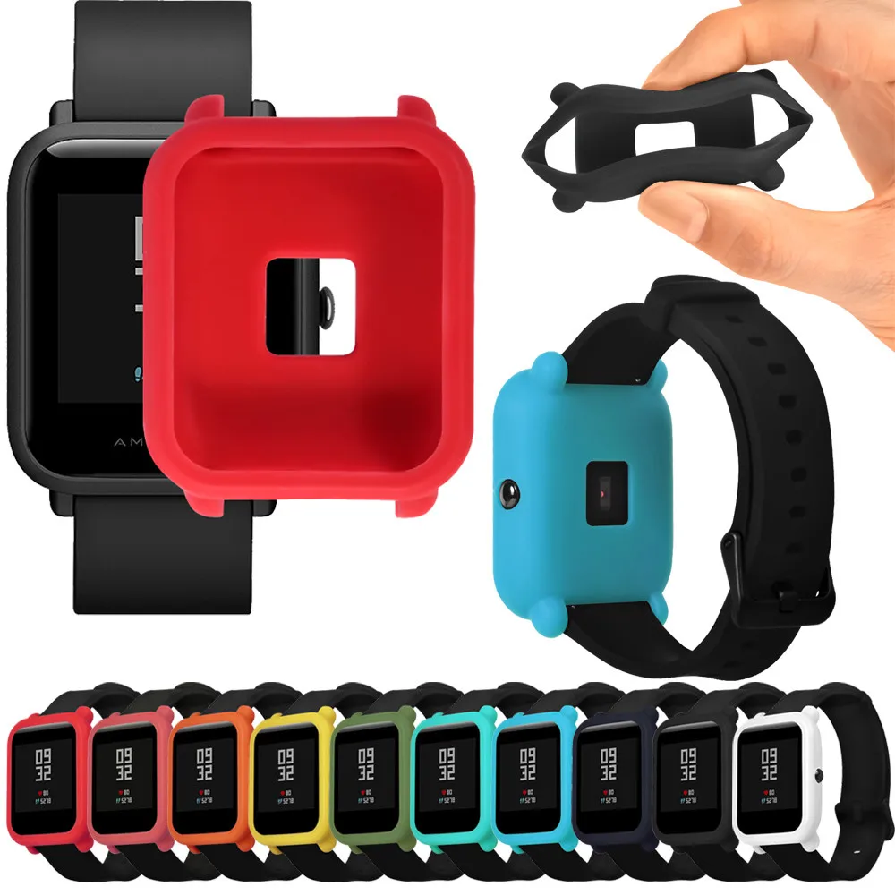 Мягкий силиконовый чехол из ТПУ для Huami Amazfit Bip Youth Watch защита экрана от царапин