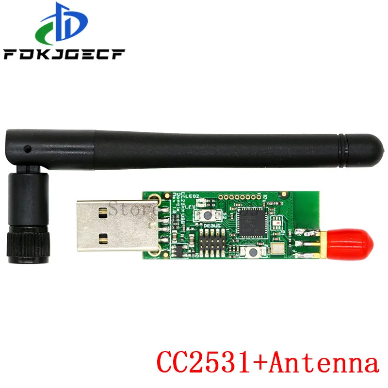 Эмулятор Zigbee USB-программатор CC2540 CC2531 Sniffer с антенной разъем для модуля Bluetooth