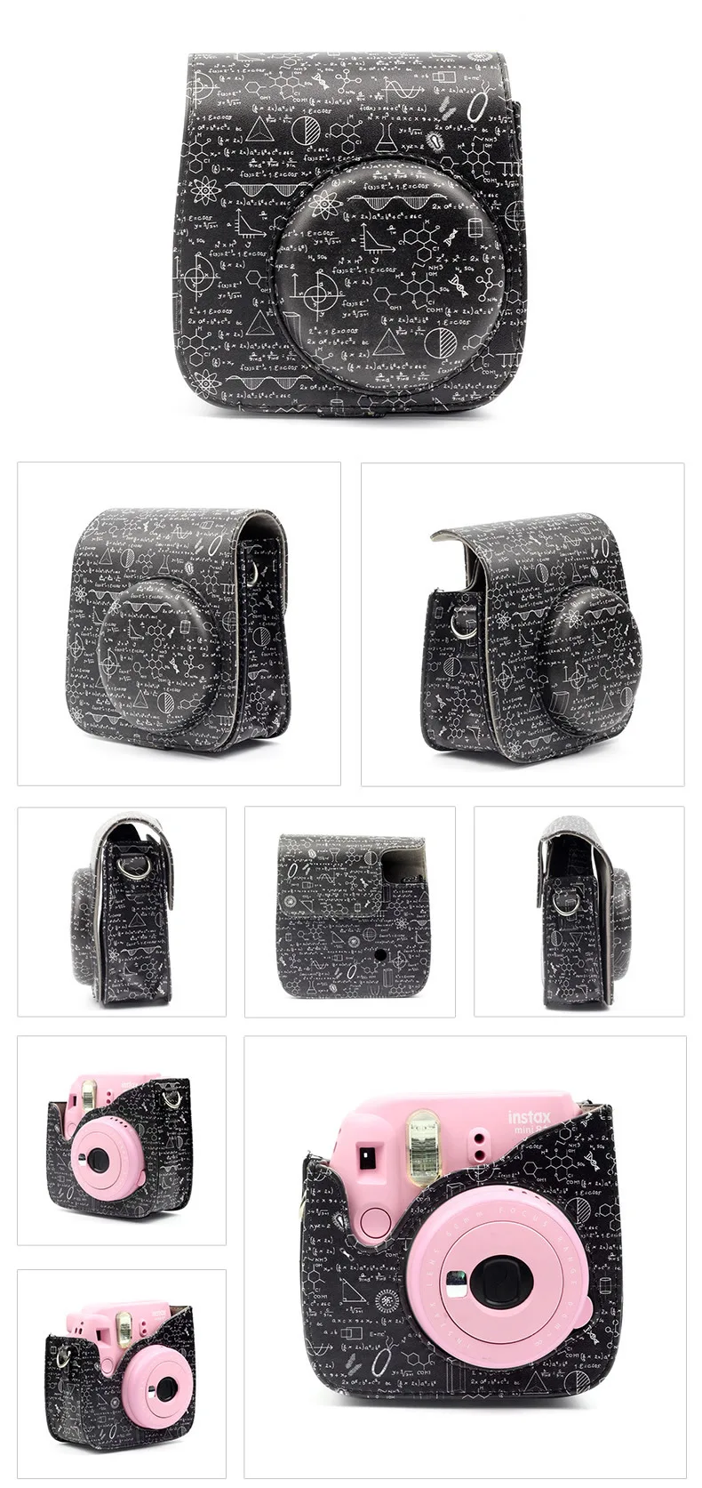 Fujifilm Instax Mini camera Bag ColorfuI мгновенный аксессуар для камеры из искусственной кожи чехол с плечевым ремнем для Instax Mini 9 Min8 8