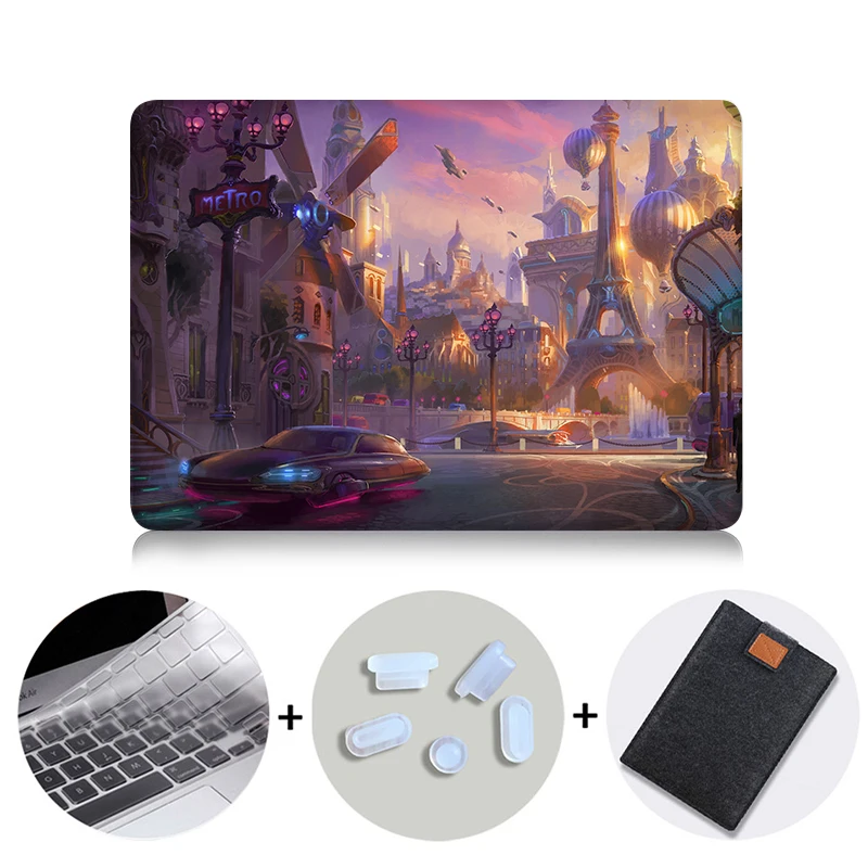 MTT чехол для ноутбука Macbook Air 11 13 дюймов чехол для Apple Mac book Pro retina 12 13,3 15 16 с сенсорной панелью A1706 A1989 A1932 - Цвет: MB14
