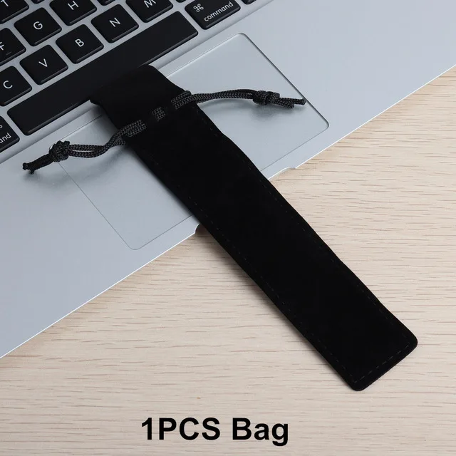 1pcs bag 1 шт. Высокое качество авторучка полностью металлические роскошные ручки подарки для школы и офиса канцелярские принадлежности письма черные синие красные чернила - Цвет: 1pcs bag