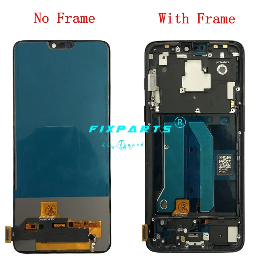 tft for oneplus 6 lcd display touch screen panel digitizer assembly replacement for one plus 6 mobile phone 6 28 with frame free global shipping