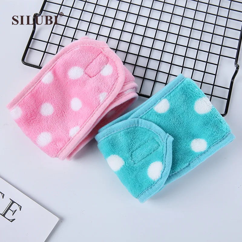 

Girl'S Only Magic Sticker Hair Band Coral Velvet Cute Face Wash Makeup Bath Hair Towel S620