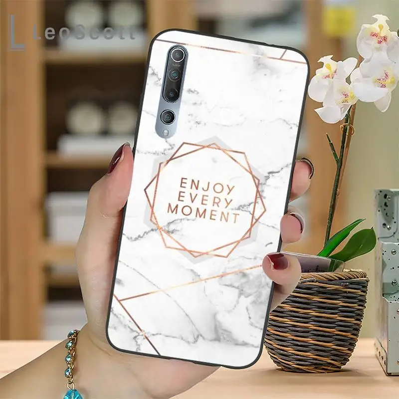 

Luxury marble with black white color graphics Phone Case For Xiaomi Redmi 7 8 9t a3Pro 9se k20 mi8 max3 lite 9 note 9s 10 pro