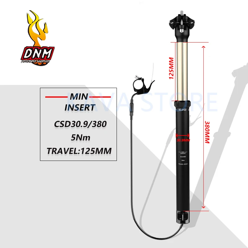 Подседельный штырь для велосипеда DNM CSD с внутренним кабелем подъемная