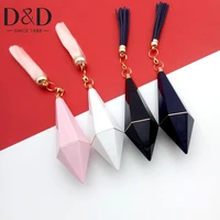 dd design lipstick shaped cushion pin with cap tassel black white 2 color needle pincushions diy fashion sewing accessories