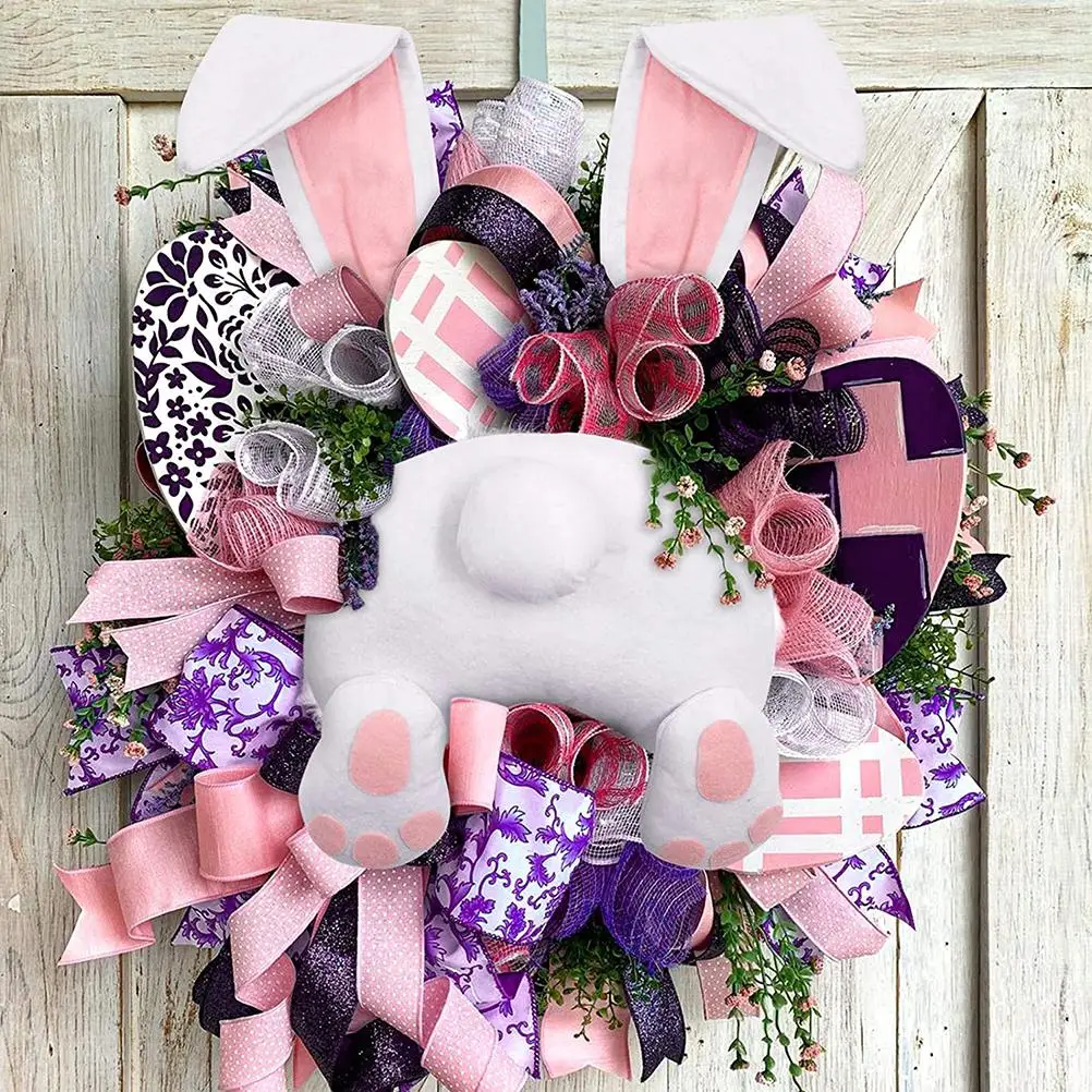 

Easter Bunny easter wreath Easter Thief Bunny Butt With Ears welcome home bunny ornaments easter decorations for home