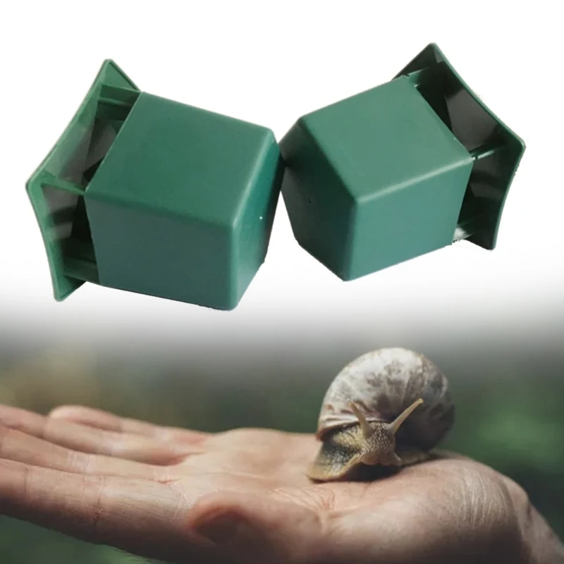 

T8NA 1Pcs Snail Cage Insect Catcher Box Trap Pest Insect Control Outdoor Garden Pentagon/ Round Green Eco-friendly Tool