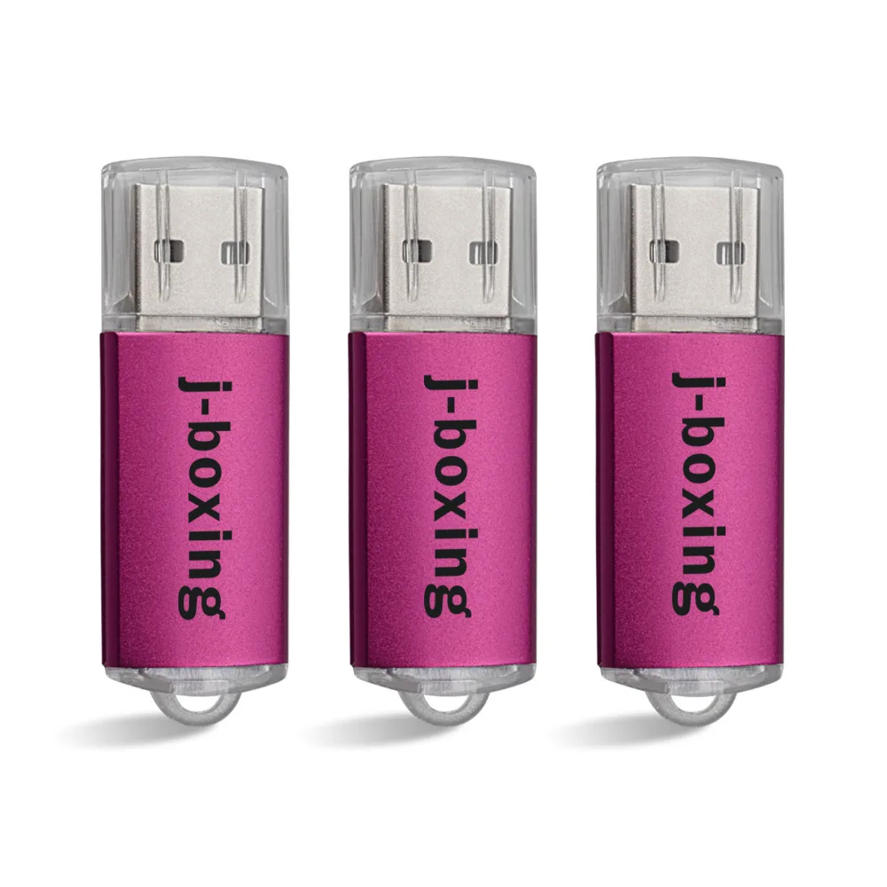Розовый 3 шт. j-боксерский USB флеш-накопитель 64 ГБ 32 ГБ 16 ГБ 8 ГБ 4 ГБ Флешка USB 2,0 карта памяти Jump Drive zip-накопители для компьютера оранжевый - Цвет: Розовый