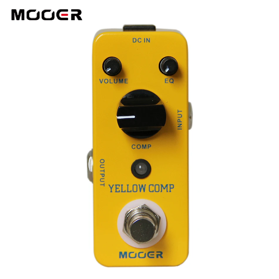 Mooer MCS2 желтый Comp Микро Мини Классический оптический компрессор педаль эффектов True Bypass полностью металлический корпус аксессуары для гитары