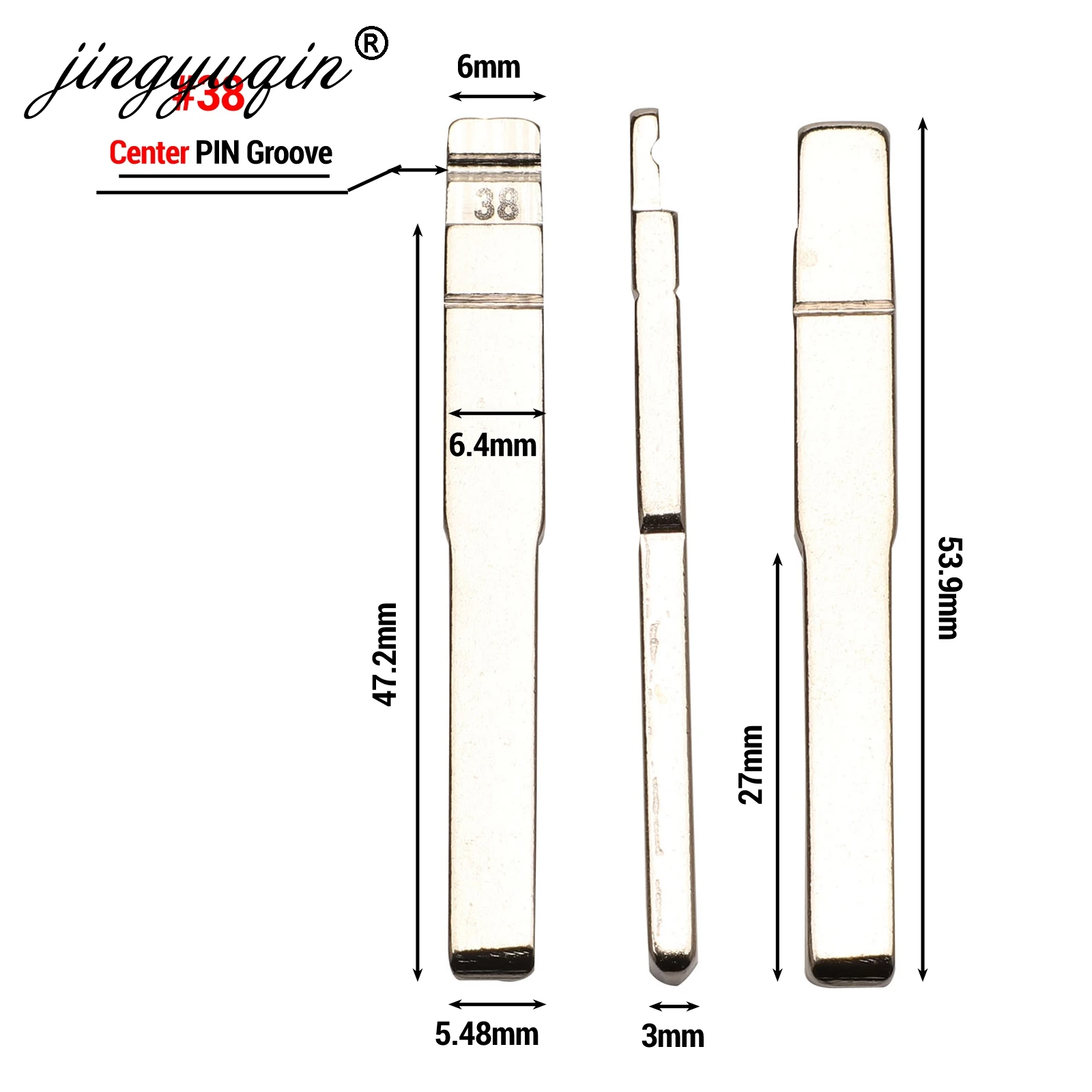 Jingyuqin #19 98 90 91 109 38 No.38 дистанционный ключ для Ford Focus mondeo Fiesta Transit Galaxy пустой заменить