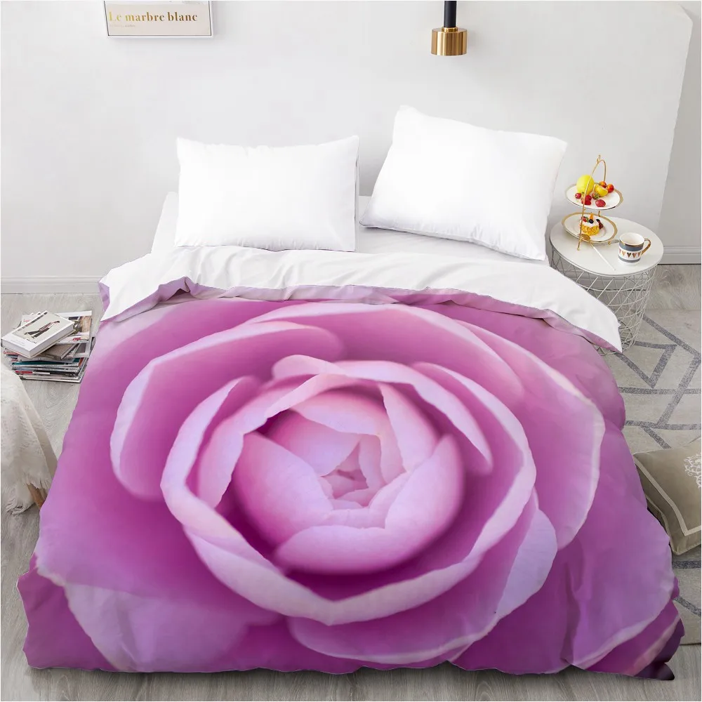 

3D Duvet Cover Custom 180x210 140x210 Comforter/Quilt/Blanket case Full Queen King Bedding For Wedding Floral Drop Ship