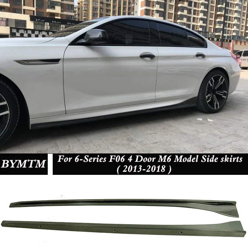 

3-D Style Carbon fiber 4Door Side skirts Fit For BMW 6-Series F06 M-Sport M6