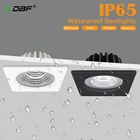 DBFIP65 Водонепроницаемый Светодиодный прожектор 5 Вт 7 Вт 12 Вт 15 Вт черныйбелый квадратный вмонтированный светильник потолочная лампа для ванной 3000K4000K6000K