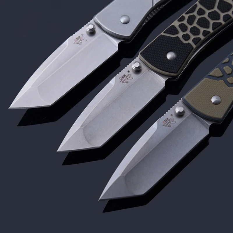Sanrenmu 7071 из высокоуглеродистой нержавеющей стали EDC карманный складной нож 12CR27