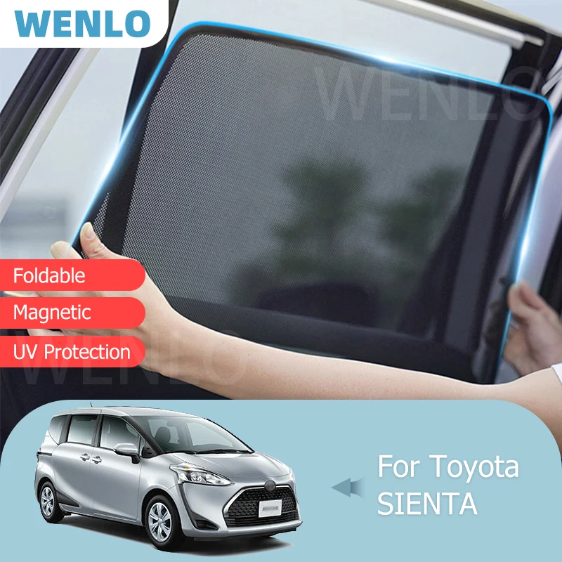 

For Toyota SIENTA 2009-2015 Front Windshield Car Sunshade Side Window Screen Blind Sun Shade Magnet Indoor Visor Mesh Curtain