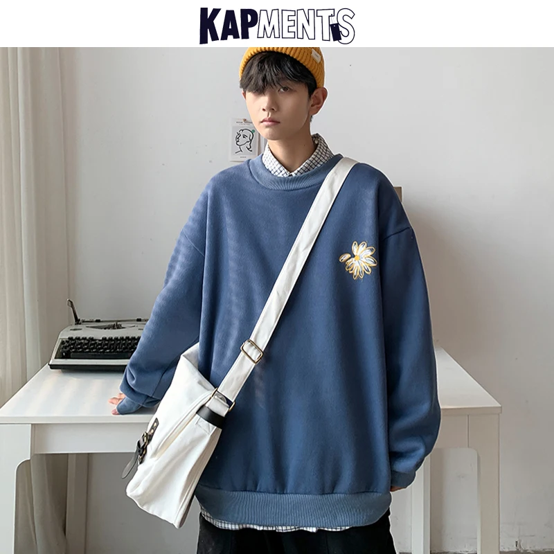 

KAPMENTS Men Japanese Streeetwear Graphic Hoodies 2021 Autumn Pullover Mens Oversized Sweatshirts Male Korean Hip Hop Hoodie 5XL