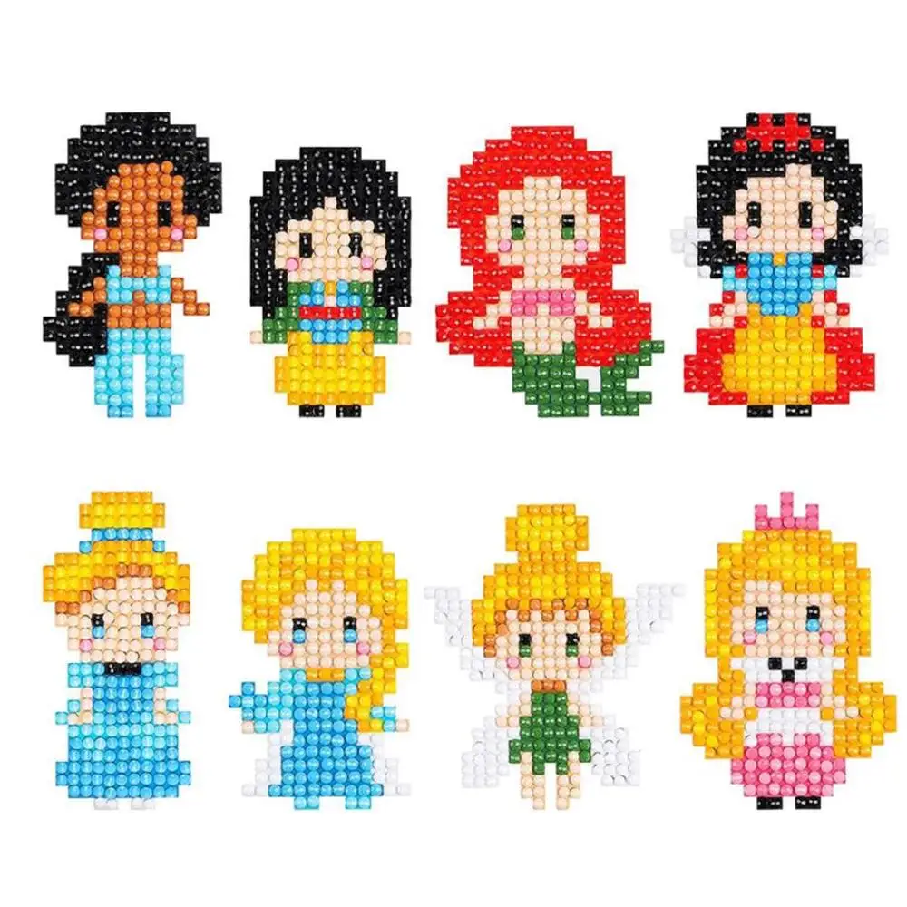 

5D Diamond Painting Stickers Kits for Kids DIY 5D Diamond Art Mosaic Stickers by Numbers Kits for Children,Boys and Girls