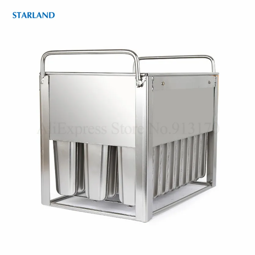 

Форма для льда из нержавеющей стали, чудесная форма для льда, прочная многоразовая форма для льда, 30 чашек в одном с держателем для палочек