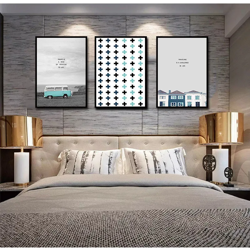 Путешествия автобус Буле холст с изображением пейзажа стены художественный