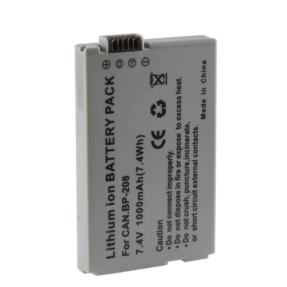4X Батарея пакет для Canon BP 208DG 308 214 DC95 DC100 DC201 DC210 DC211 MVX430 MVX450 MVX460 MVX1Si|Цифровые