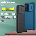 Для Xiaomi Mi 11T Pro 11 Ultra 11i 5G Case Nillkin Slide Camera Lens Protect тонированное противоударное покрытие для Mi11 Lite 4G