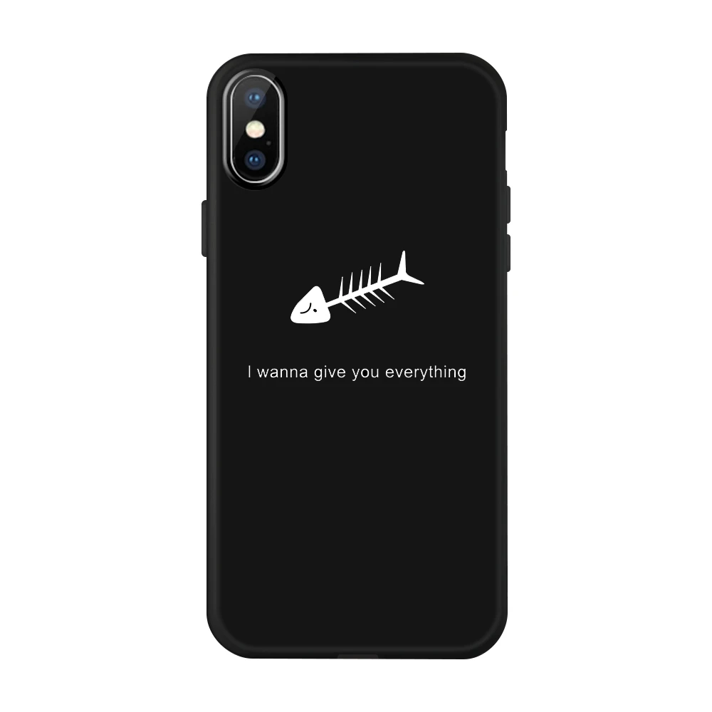 Чехол с рисунком черного цвета чехол для iPhone 6 6S 7 8 Plus X XS Max XR, классный чехол из ТПУ для iPhone6 iPhone6S iPhone8 Plus Funda - Цвет: 10