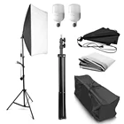 Софтбокс для фотосъемки с светильник ing комплект 50x70 см Профессиональный непрерывного светильник Системы E27 25W лампа для фото модельные портреты снимать коробка