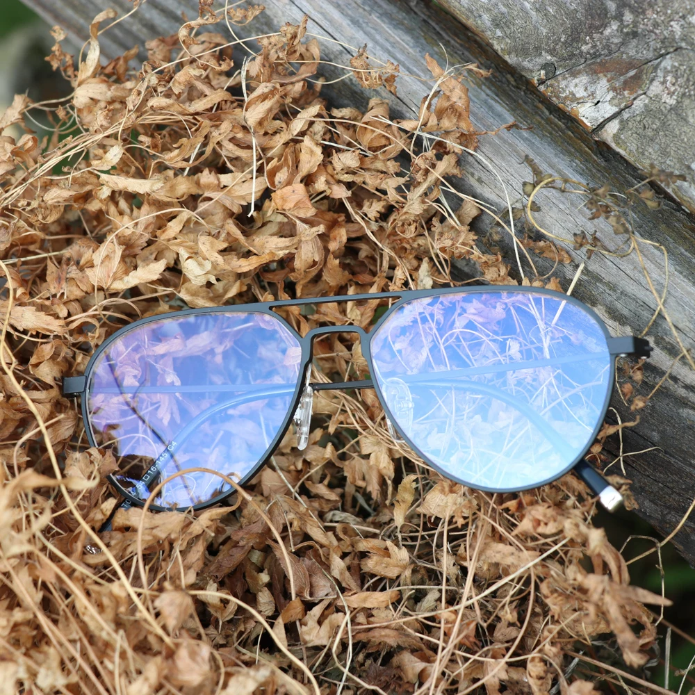 Оправа для очков из чистого титана женские очки по рецепту мужчин квадратные