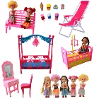 Кукольная мебель в смешанном стиле, Play Toy, стул, кровать, стол, стул для куклы Барби, аксессуары, кукла Kelly 1:12, DIY, кукольный домик, игрушки