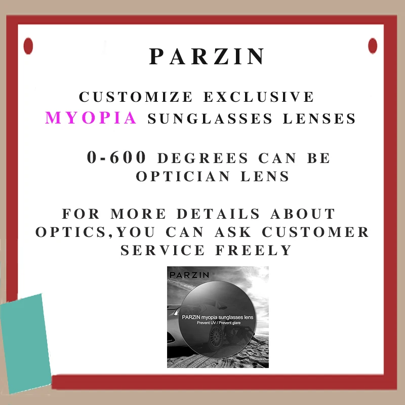 Женские солнцезащитные очки PARZIN брендовые дизайнерские с большой оправой и