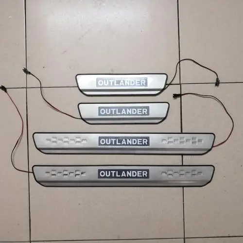 2013 to 2019 LED Аксессуары, пригодный для Mitsubishi Outlander, светодиодный Накладка на порог, накладки на порог, накладка на вход, от 2007 до - Цвет: 2013 to 2019 LED