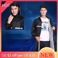 men outdoor running raincoat jacket overall adult portable reusable raincoat sport capa de chuva moto waterproof poncho ag50yy