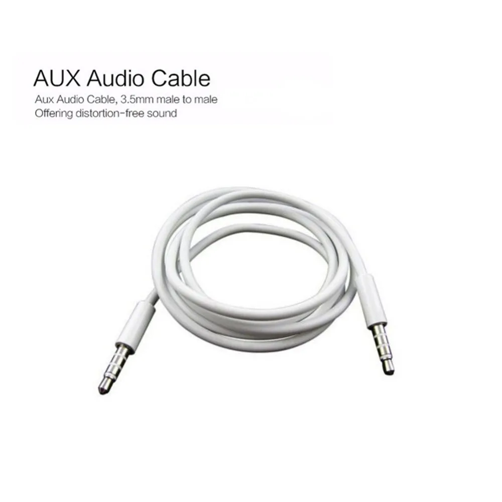 Профессиональный 3 5 мм штекер-штекер автомобильный аудио кабель шнур 4 секции AUX