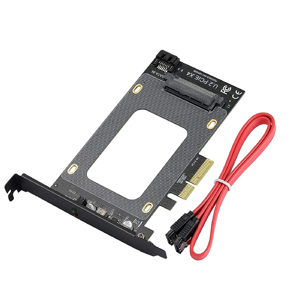 

U.2 to PCI-E X4 Riser Card 3.0 SFF-8639 to SSD Extension Adapter U.2 SSD SATA PCI Express Card for 2.5 Inch SATA HDD