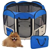 portable foldable pet tent house fence indoor outdoor game safe guard playpen small medium animal cage for cat dog hwc