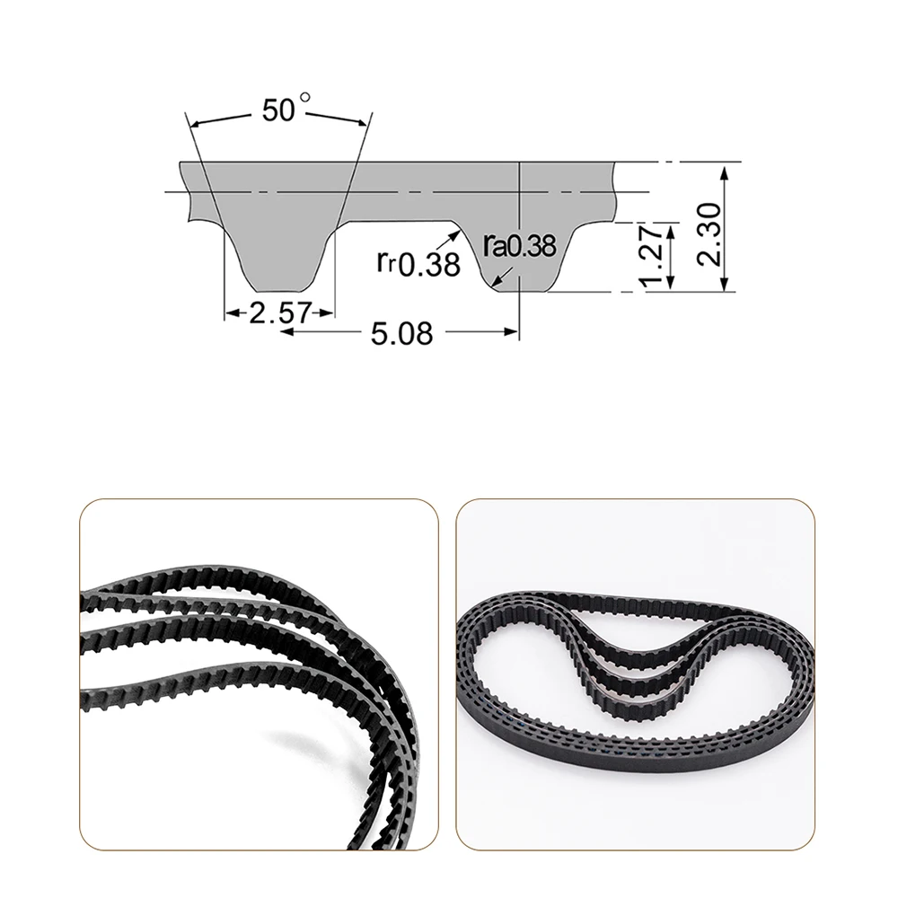 Ремень ГРМ XL ремень синхронный с замкнутой петлей шаг 5 08 мм ширина 10 XL68 70 74 76 78 80 82