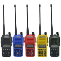 walkie talkie baofeng uv 82 dual band vhfuhf 136 174400 520mhz double ptt 5w ham two way radio uv82 fm ttransceiver uv 82