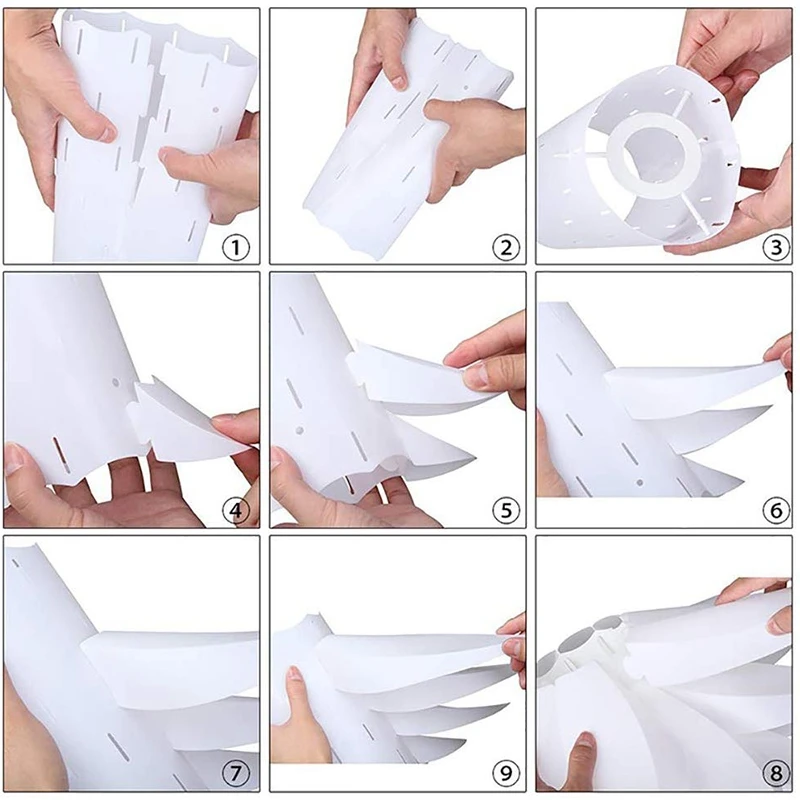 Люстра в форме лотоса абажур сделай сам цветок шесть Слои романтический номер