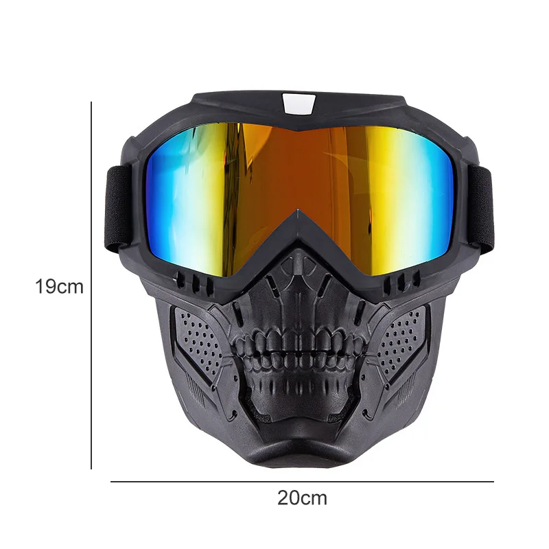 Motorcycle Goggles Mask Windproof Skull Motocross Goggles Racing Helmet Anti-ultraviolet Dust-proof Cycling Protective Glasses images - 6