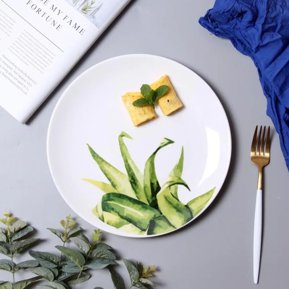 10 дюймов Европейская керамическая тарелка для стейка Западная еда Фруктовая