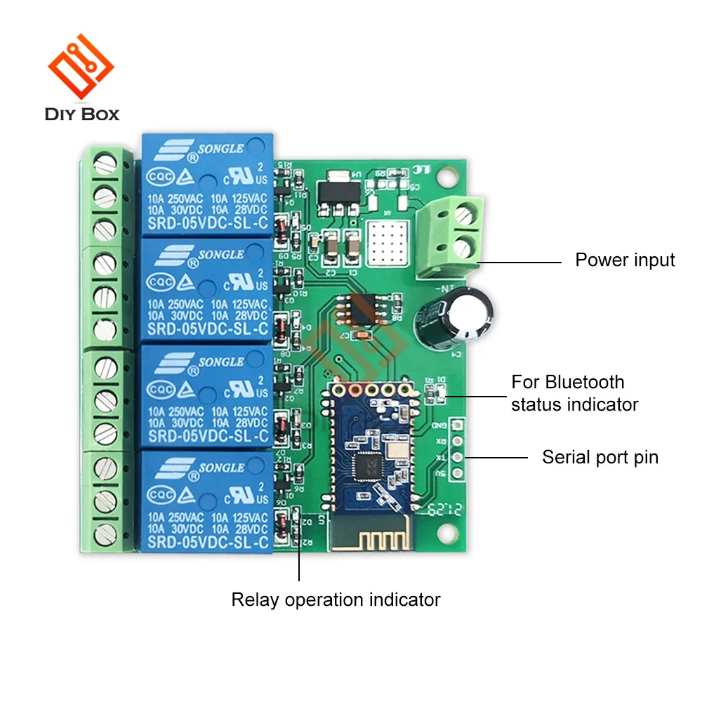 Умный пульт дистанционного управления Bluetooth 1 2 4 канала 5 В/12 В постоянного тока -