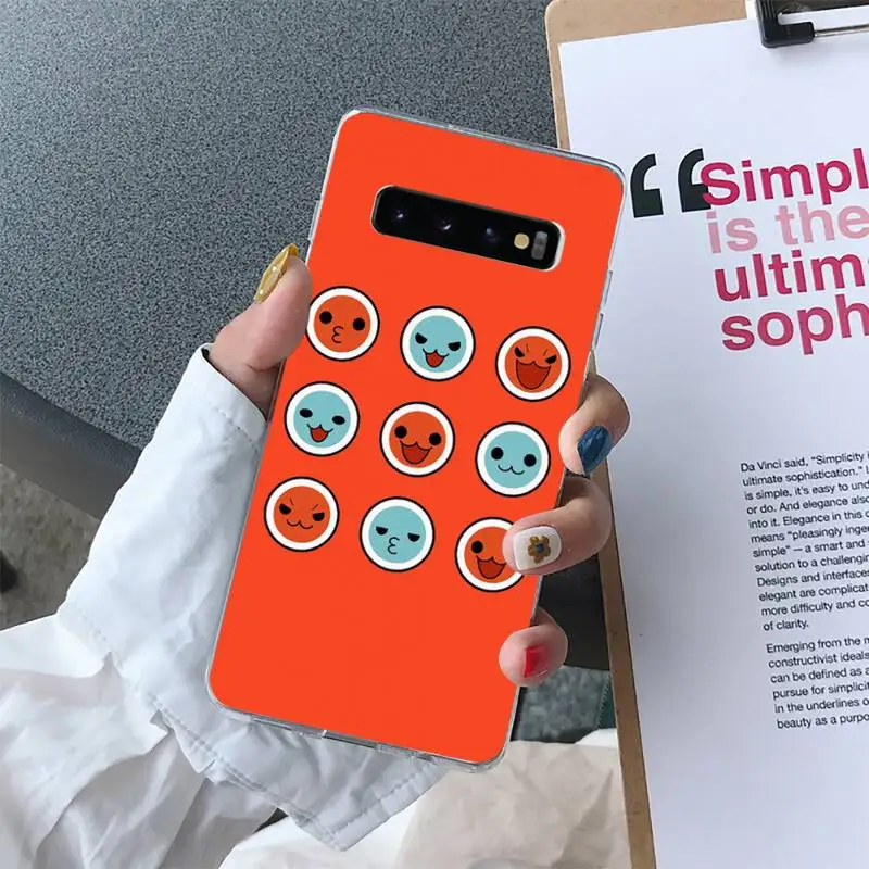 

Taiko Game Phone Case For Samsung Galaxy S10 S10e S8 S9 Plus S7 Edge Note10 9 8 Soft Transparent TPU Cove