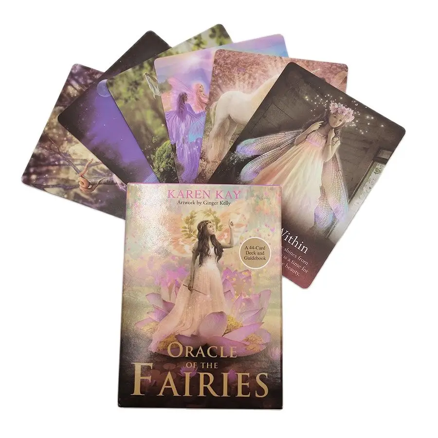 Fairies Oracle Cards 44 Cards Fate Divination Tarot Card Table Game With Online Guidebook For Adult Children Board Game