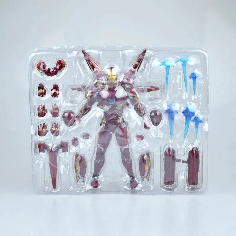 Чудный Фильм Мстители 4 эндигра SHF Железный человек MK50 нано набор оружия 2 фигурка Коллекционная модель игрушки куклы подарок