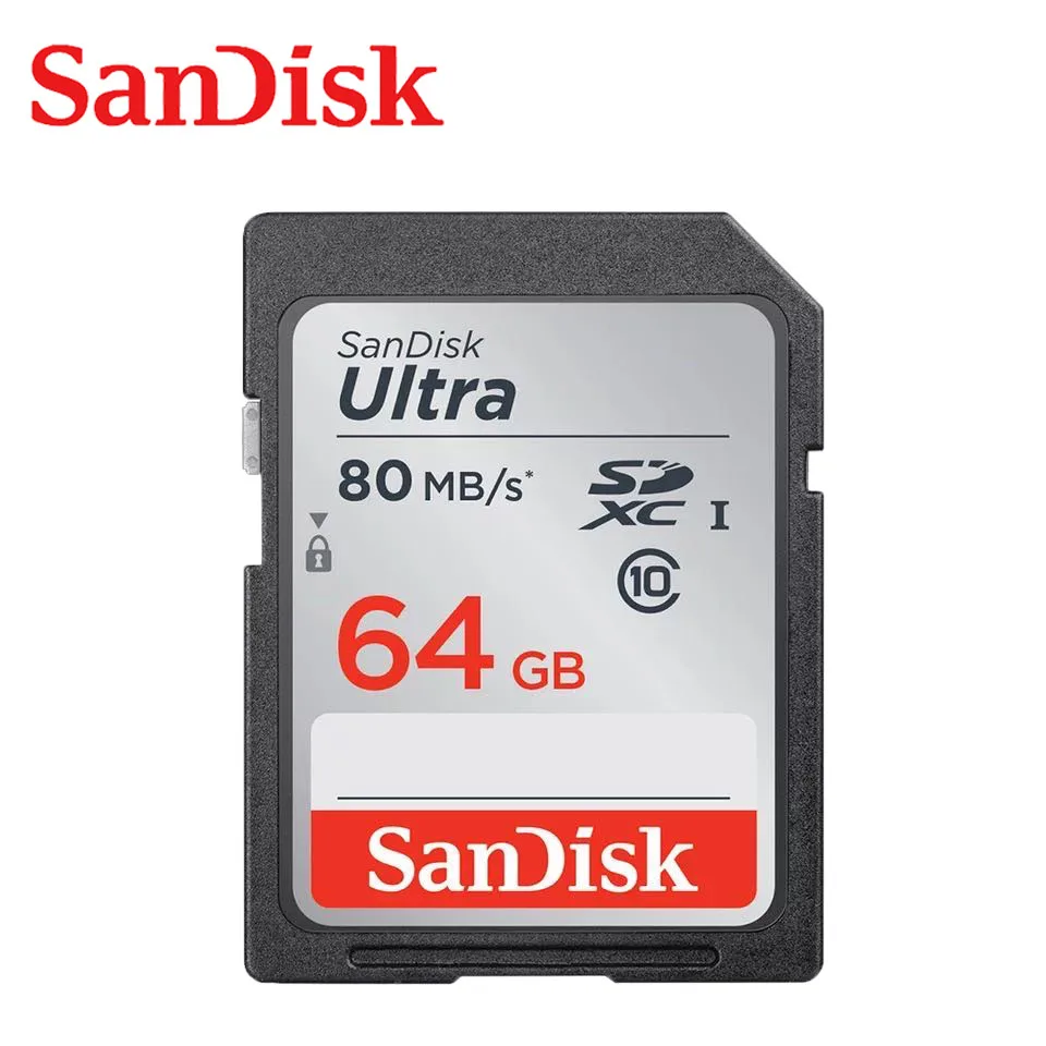 - SanDisk         80 /. Ultra SDHC/SDXC 32  64  128  sd-  16